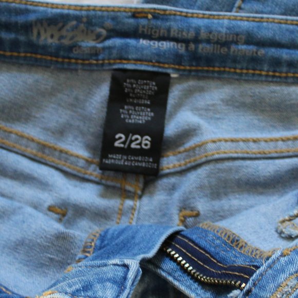 Mossimo High Rise Ripped Jegging Jean - Picture 2 of 6